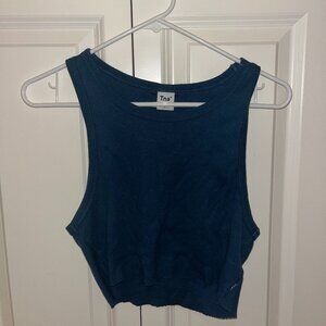 Aritzia Ribbed Cropped Racerback Tank